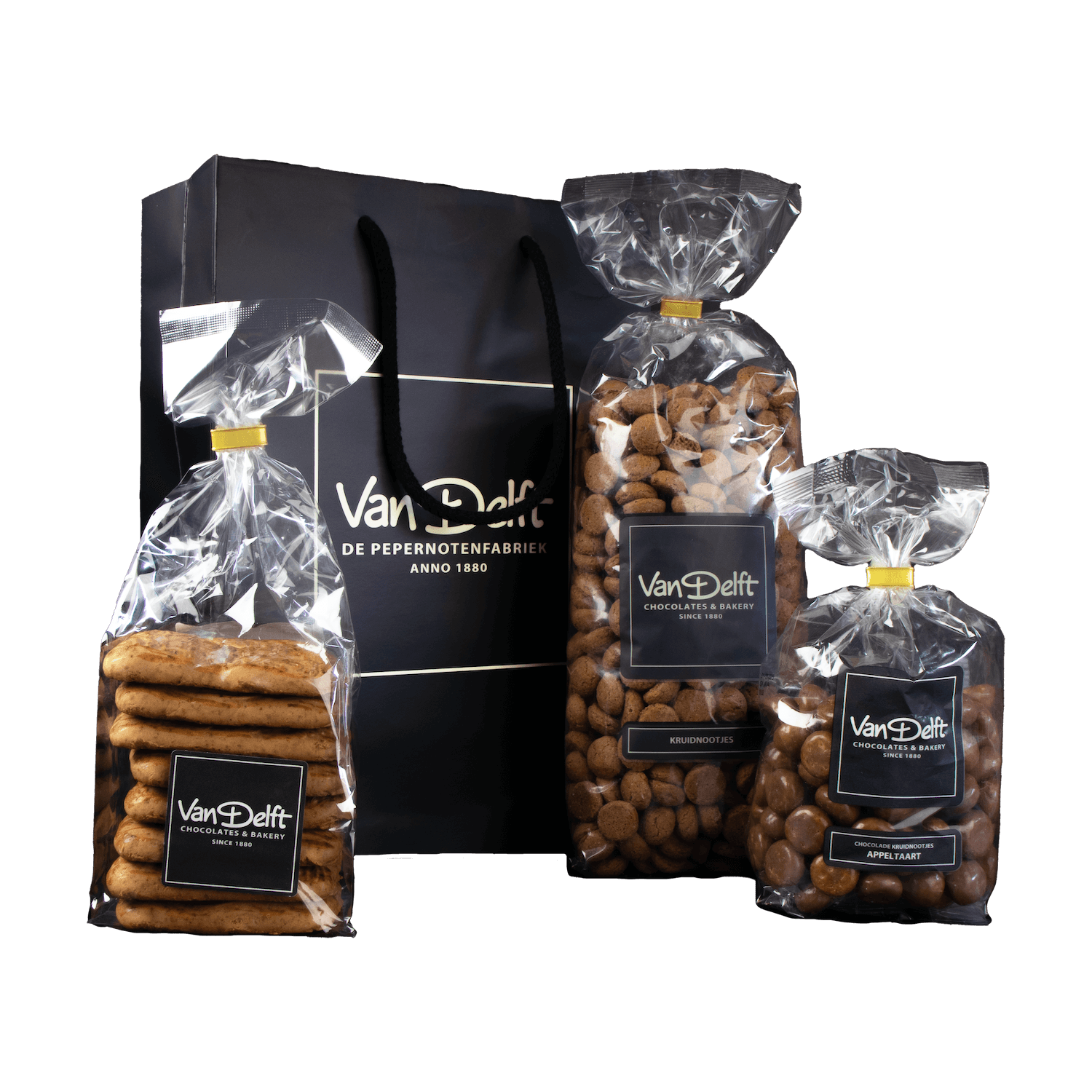 featured image Cadeauset met taai, kruidnoten (500gr) en appeltaart