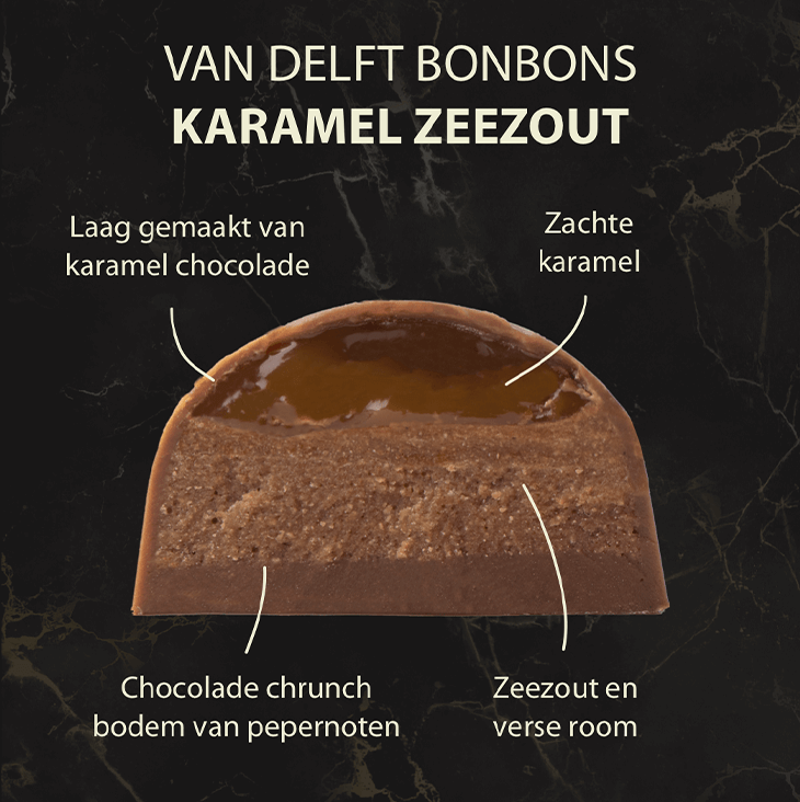 gallery image Bonbons Karamel Zeezout, Café Noir en Cinnamon Roll