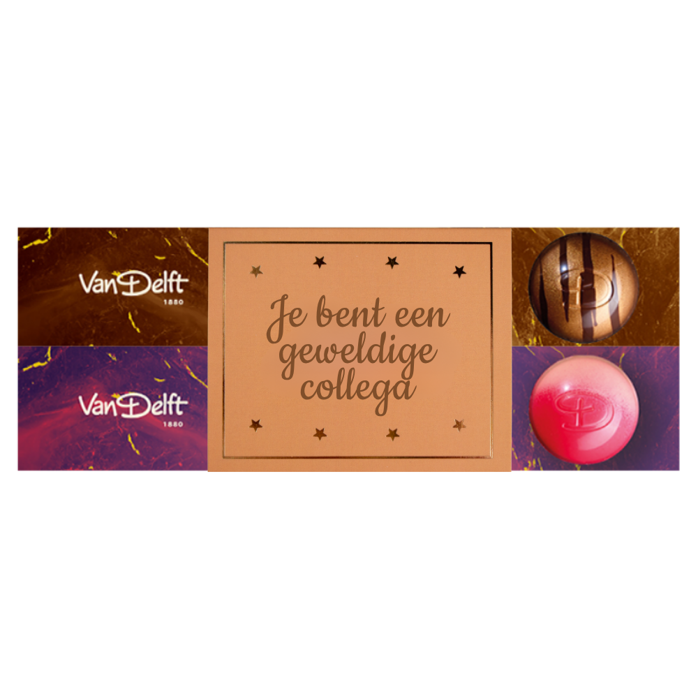 featured image Cadeau Collega Bonbons: Hazelnoot en Framboos Cheesecake