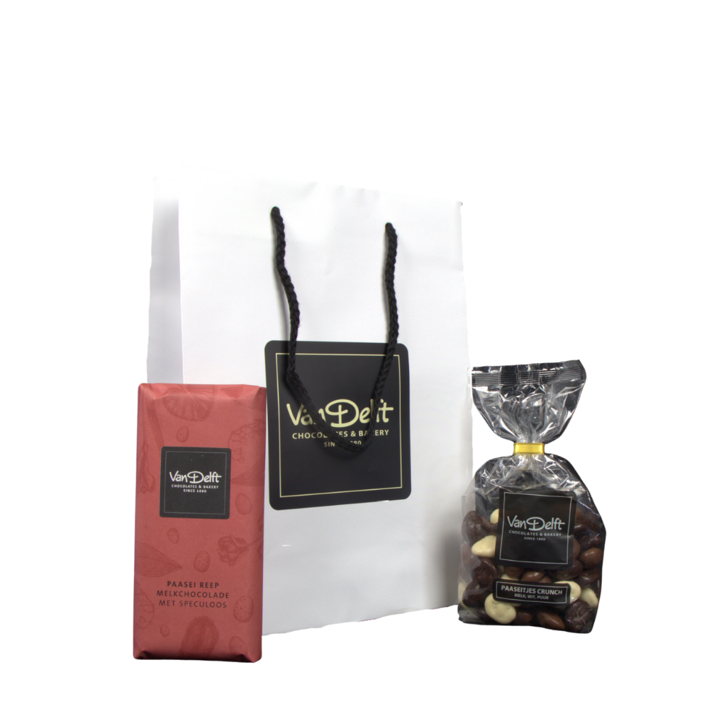 featured image Paasgeschenk Draagtas Luxe Mix – paasei reep